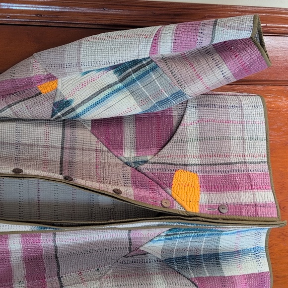 Namai Ladhiya Quilted Patchwork Kantha Jacket - Picture 9 of 12